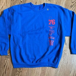 NEW NBA Philadelphia 76ers Sixers Sweatshirt Men’s Size XL